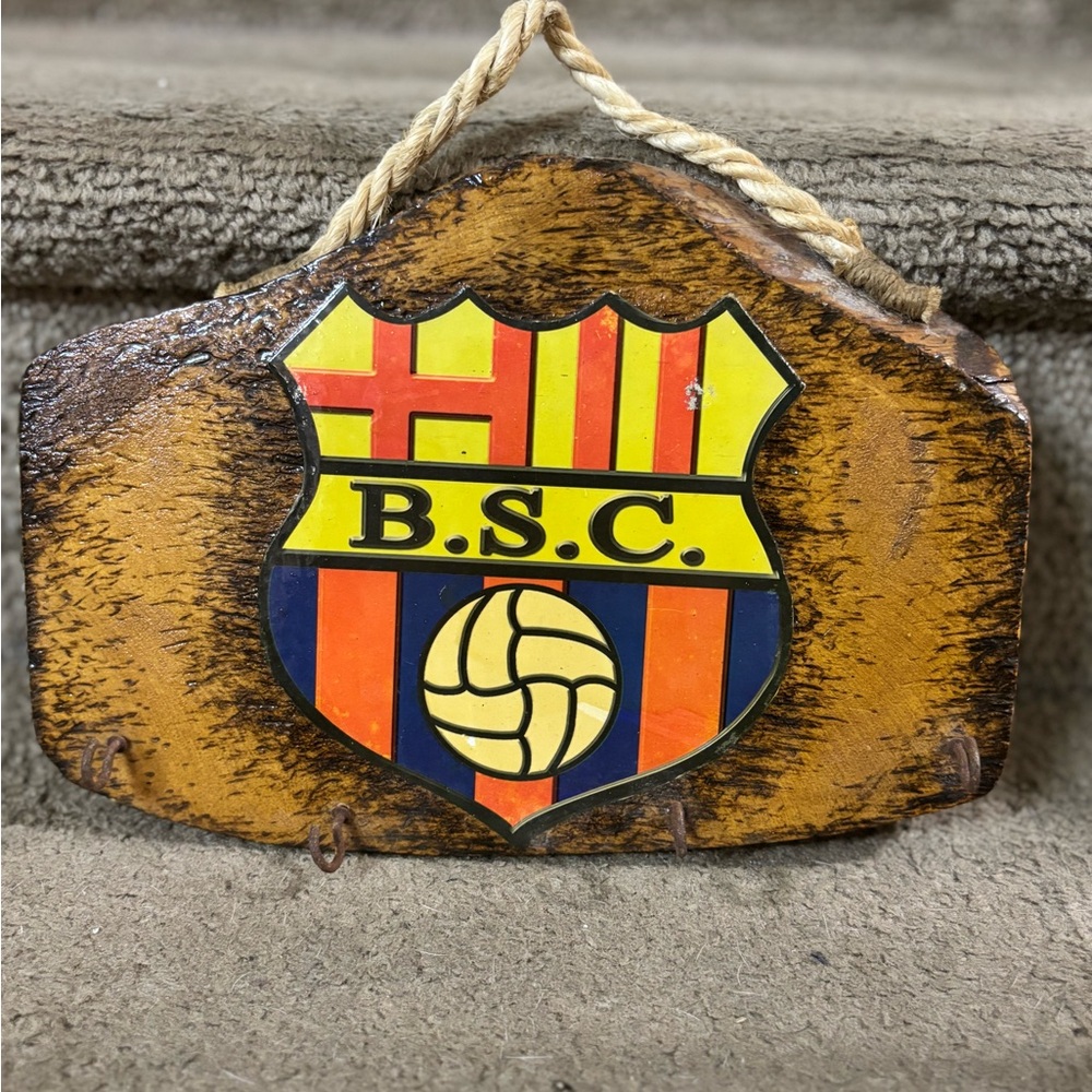 Barcelona Sporting club Escudo Porta Llaves Futbol team Ecuador Key hanger home